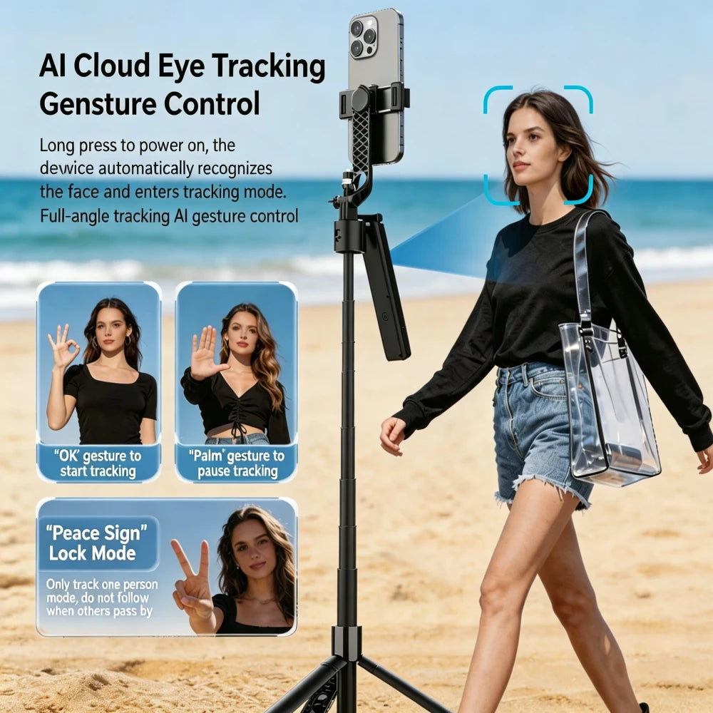 AI Face Tracking Phone Tripod