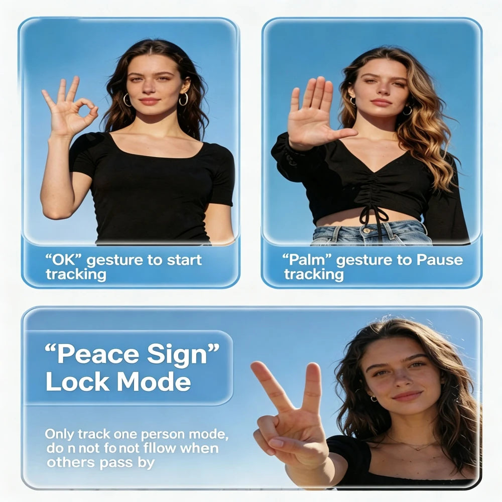 AI Face Tracking Phone Tripod